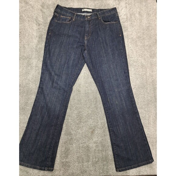 Levi's Jeans Womens Sz 12 515 Bootcut Denim Blue Stretch Distressed High Waisted - Picture 1 of 16